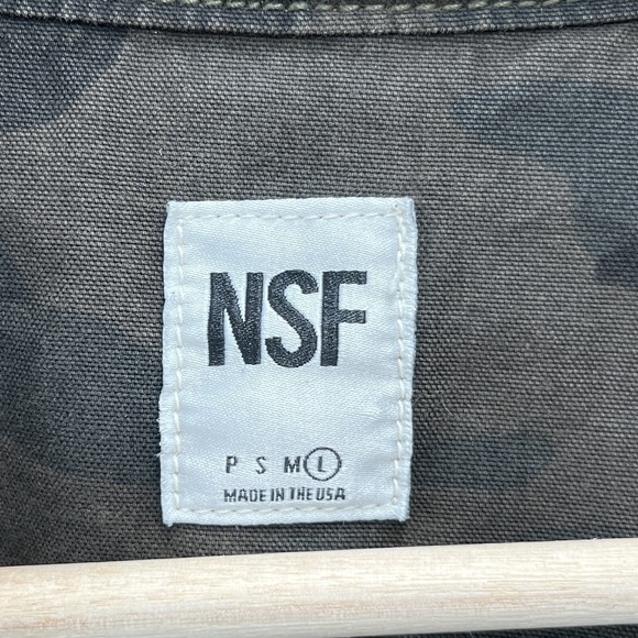 NSF Jacket Womens Large Army Green Camo Military Field Lightweight USA - Picture 4 of 11